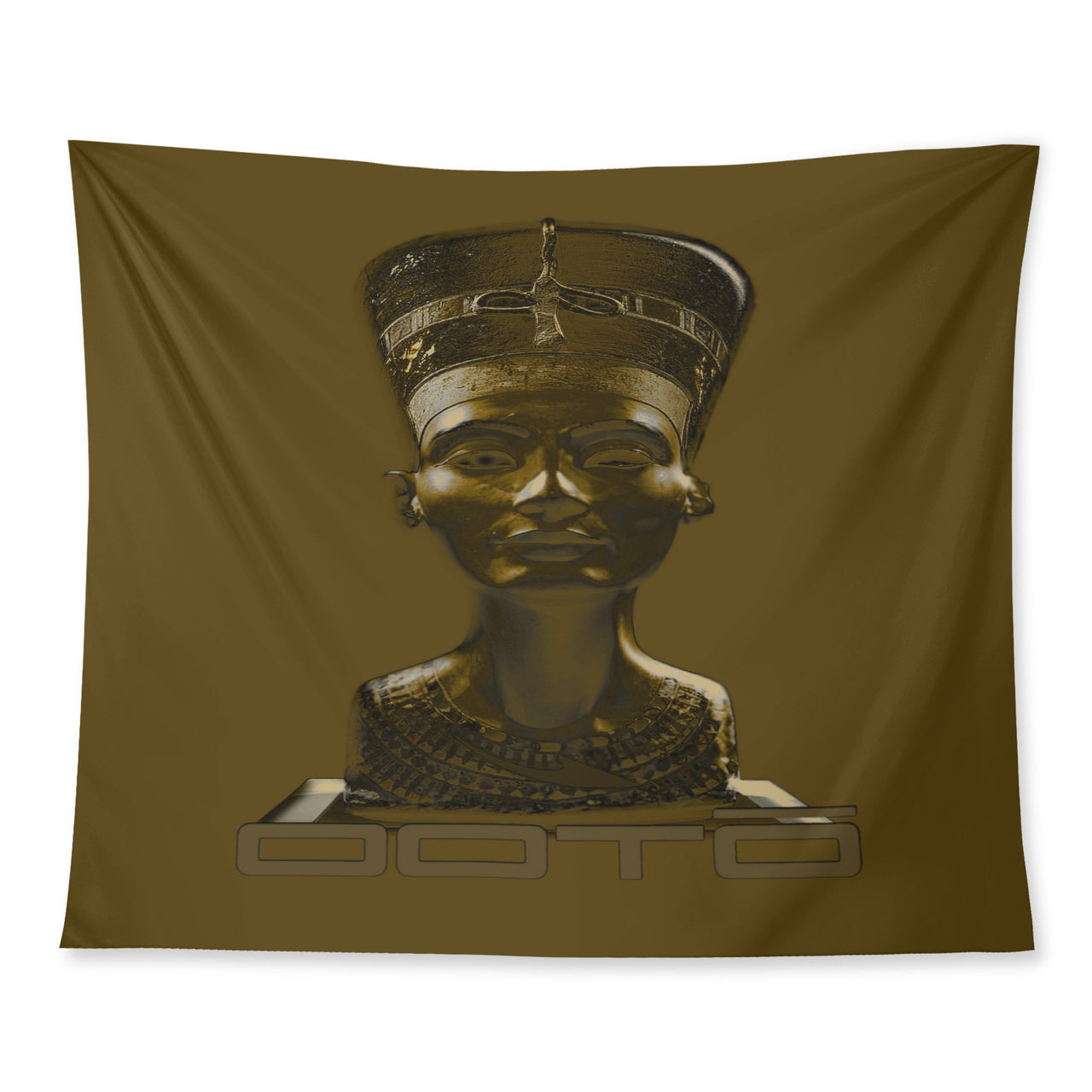 OOTO - GOLDEN QUEEN - NEFERTITI X ANCIENT ARTIST UNKNOWN X OOTO - Wall Tapestry - 3 SIZES -