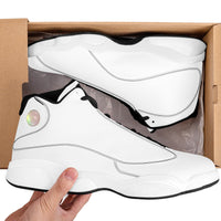 Thumbnail for OOTO - EZ WHITE -  SF_D89 Basketball Shoes - White soles -  Black tread - 1 COLOR -