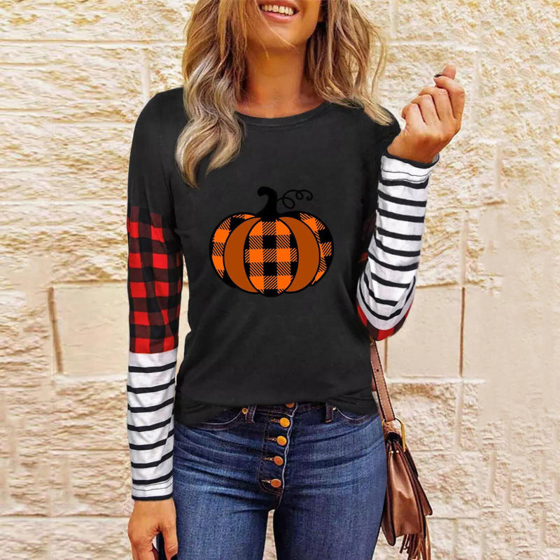 Women's  Halloween pumpkin skull series sweatshirt - K - 9 PATTERNS - CHECK US OUT! -