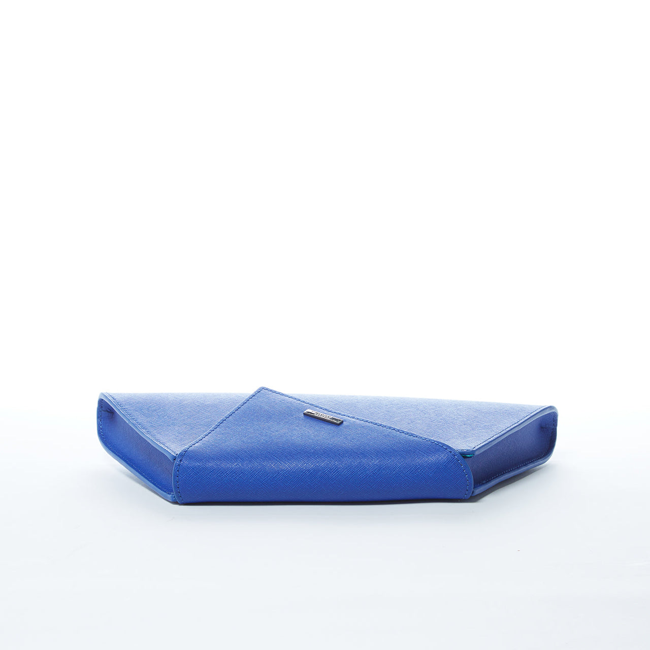 Angelica Cobalt Blue Leather Clutch Bag -