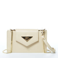 Thumbnail for Mary Off White Mini Crossbody Bag Leather Wristlet -