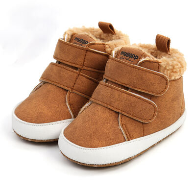 Fuzzy Velcro Kid Sneakers - T - 4 COLORS -