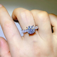 Thumbnail for 3 Carat Moissanite 925 Sterling Silver Ring