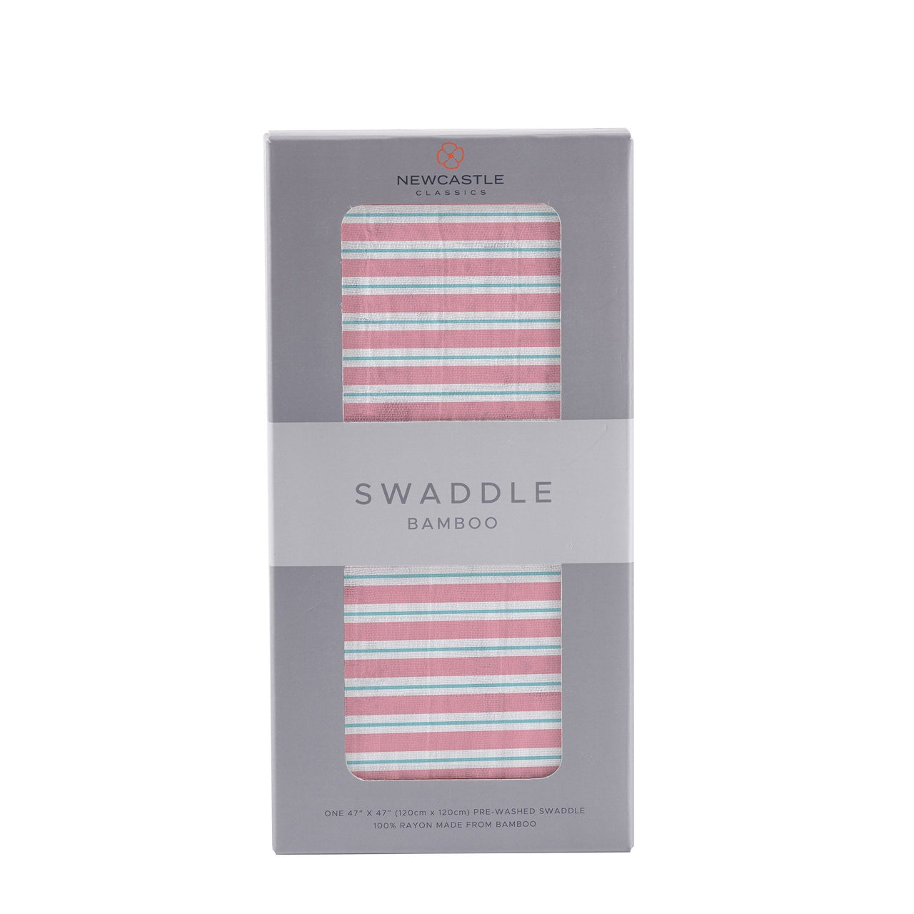 Newcastle - Candy Stripe Bamboo Muslin Swaddle -