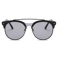 Thumbnail for Endicott | S3011 - Round Circle Brow-Bar Tinted Lens Sunglasses - 5 COLORS -