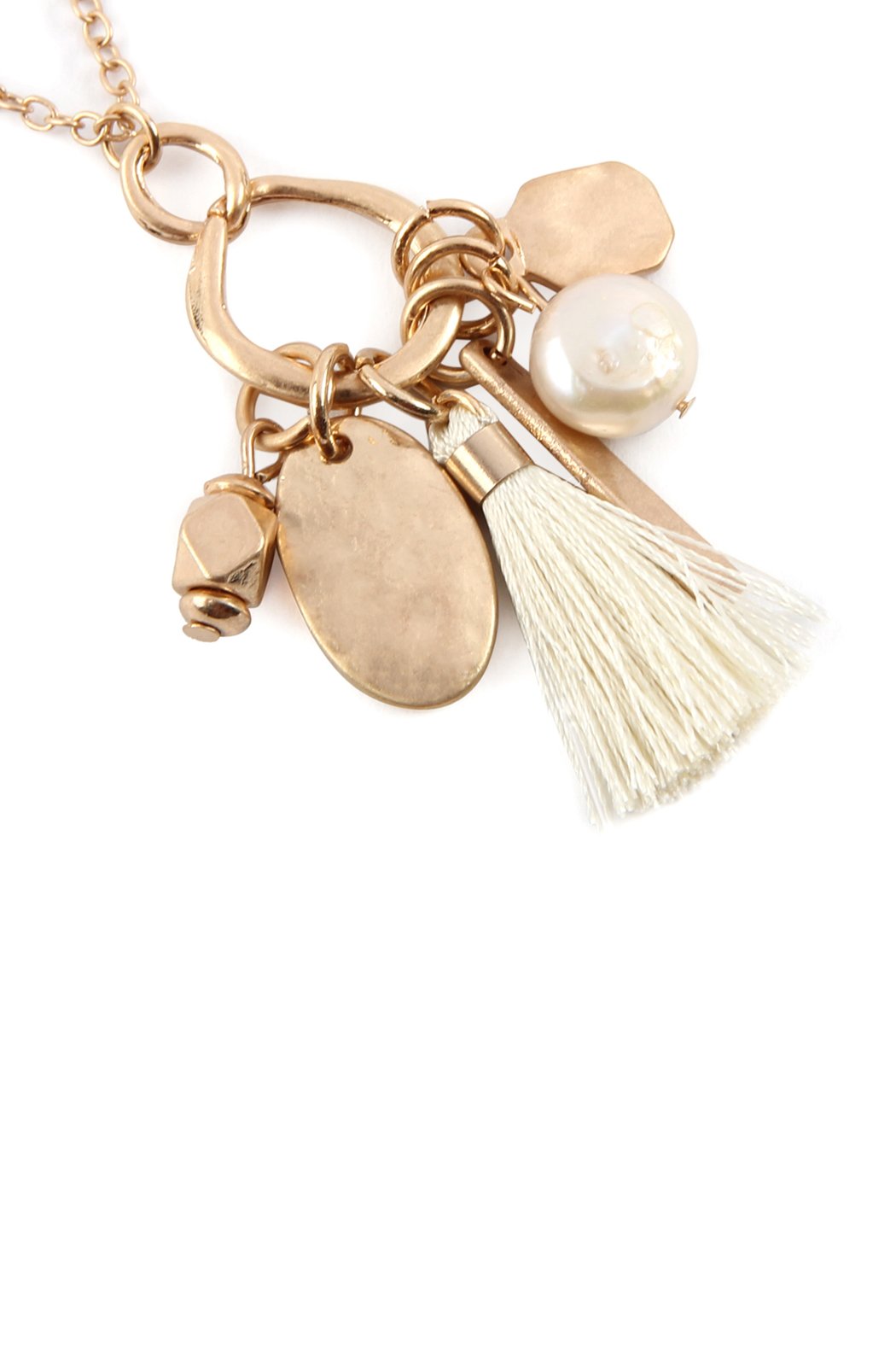 Pearl Tassel Cluster Pendant Necklace - 8 COLORS -