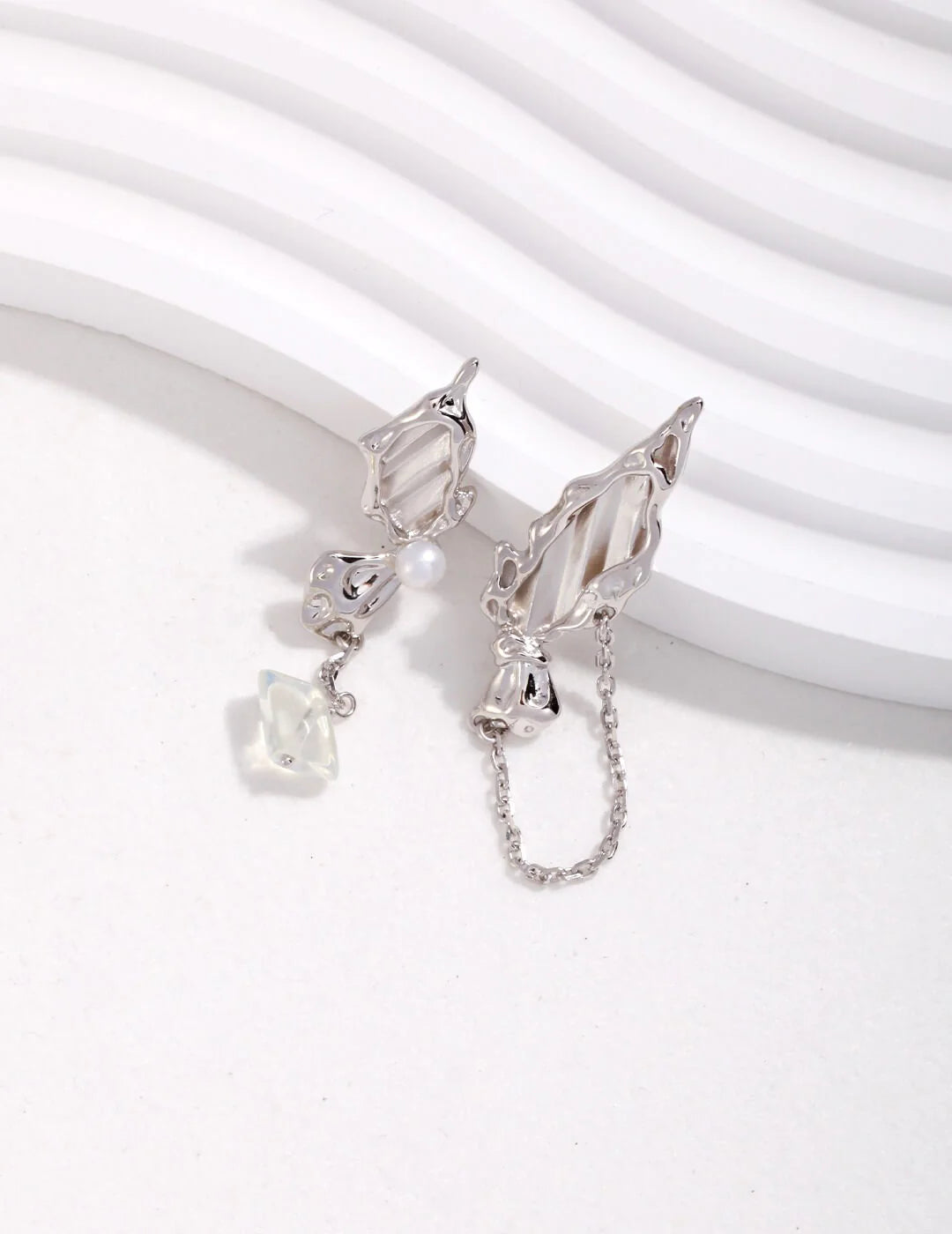 Butterfly Pearl Earrings