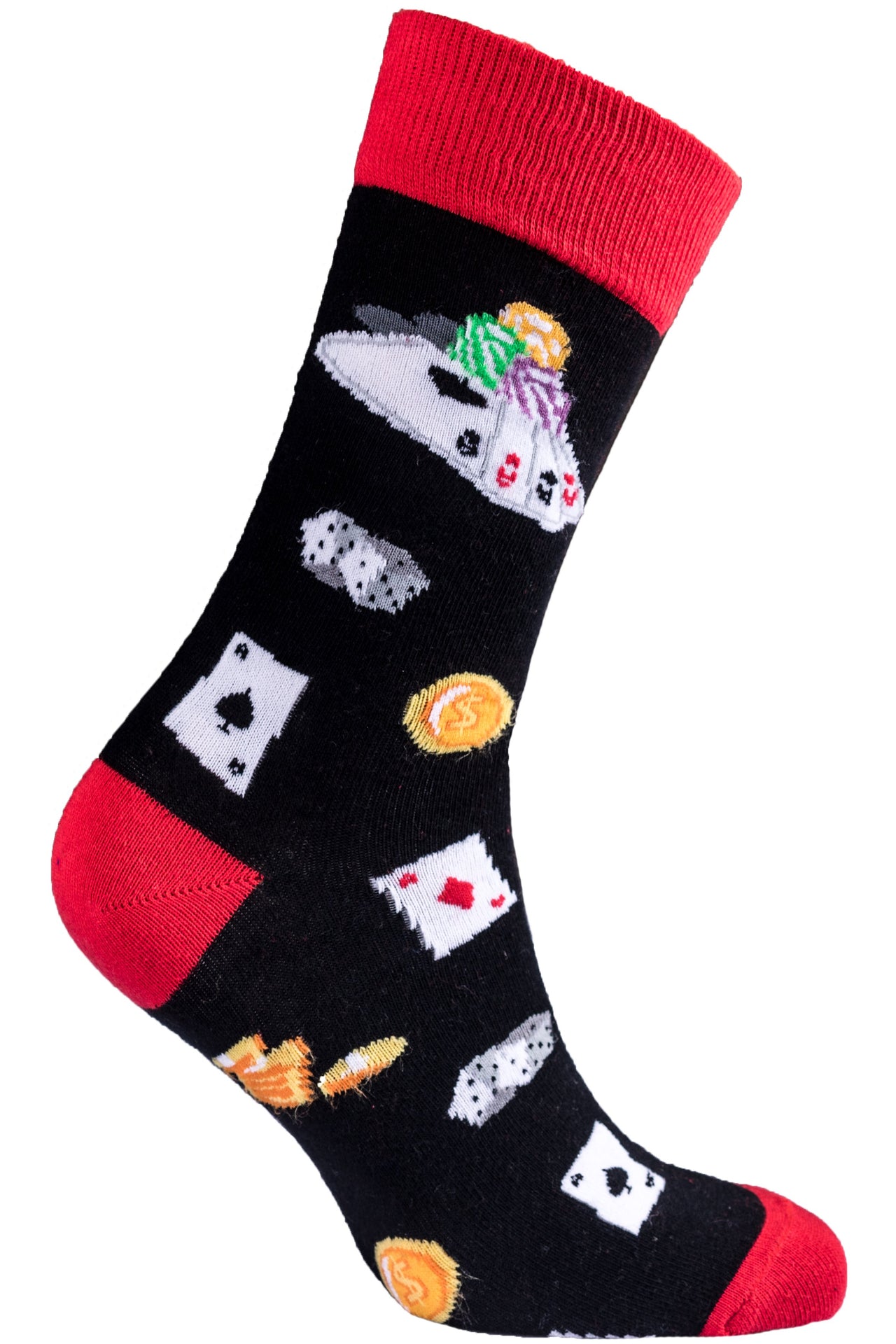 Men's Card Table Socks - 1 COLOR -