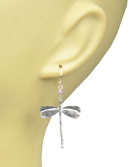 Thumbnail for Gena Myint - Dragonfly Pink Opal Earrings -