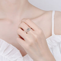 Thumbnail for Moissanite Heart 925 Sterling Silver Ring