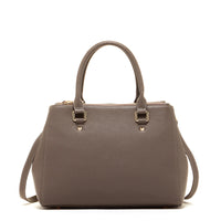 Thumbnail for Leather Gray Satchel Bag -