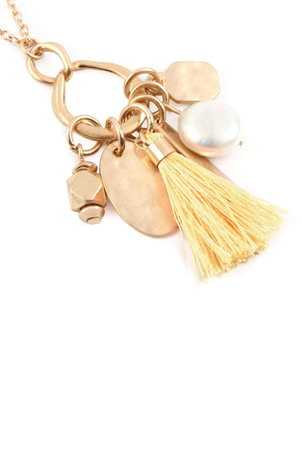 Pearl Tassel Cluster Pendant Necklace - 8 COLORS -