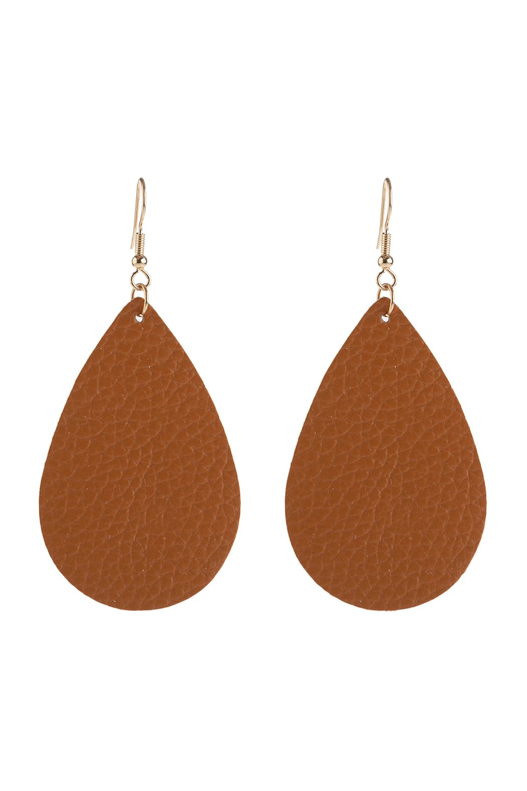 Teardrop Leather Earrings - 18 COLORS -