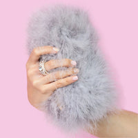 Thumbnail for Furry Clutch - Gray - 1 COLOR -