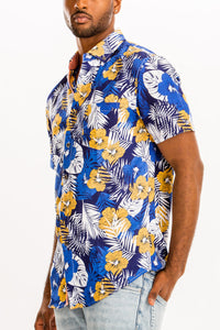 Thumbnail for WEIV - Digital Print Hawaiian Short Sleeve Shirt -