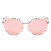 Thumbnail for Aspen | CA02K - Womens Trendy Mirrored Lens Cat Eye Sunglasses - 5 COLORS -