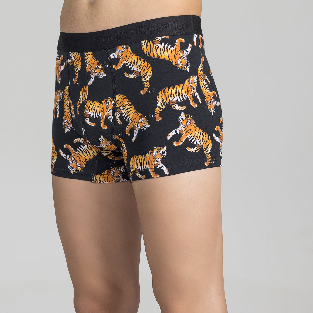 Men's Wild Tiger Boxer Brief - 1 COLOR -