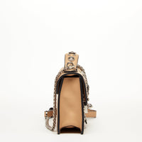 Thumbnail for The Hollywood Leather Crossbody Studded Bag Beige -