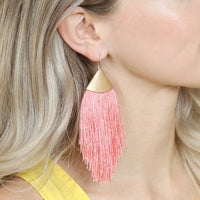 Thumbnail for Oversized Tassel Drop Earrings - 18 COLORS -