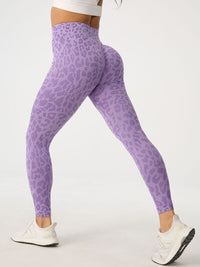 Thumbnail for Leopard High Waist Active Leggings - T - 4 COLORS -