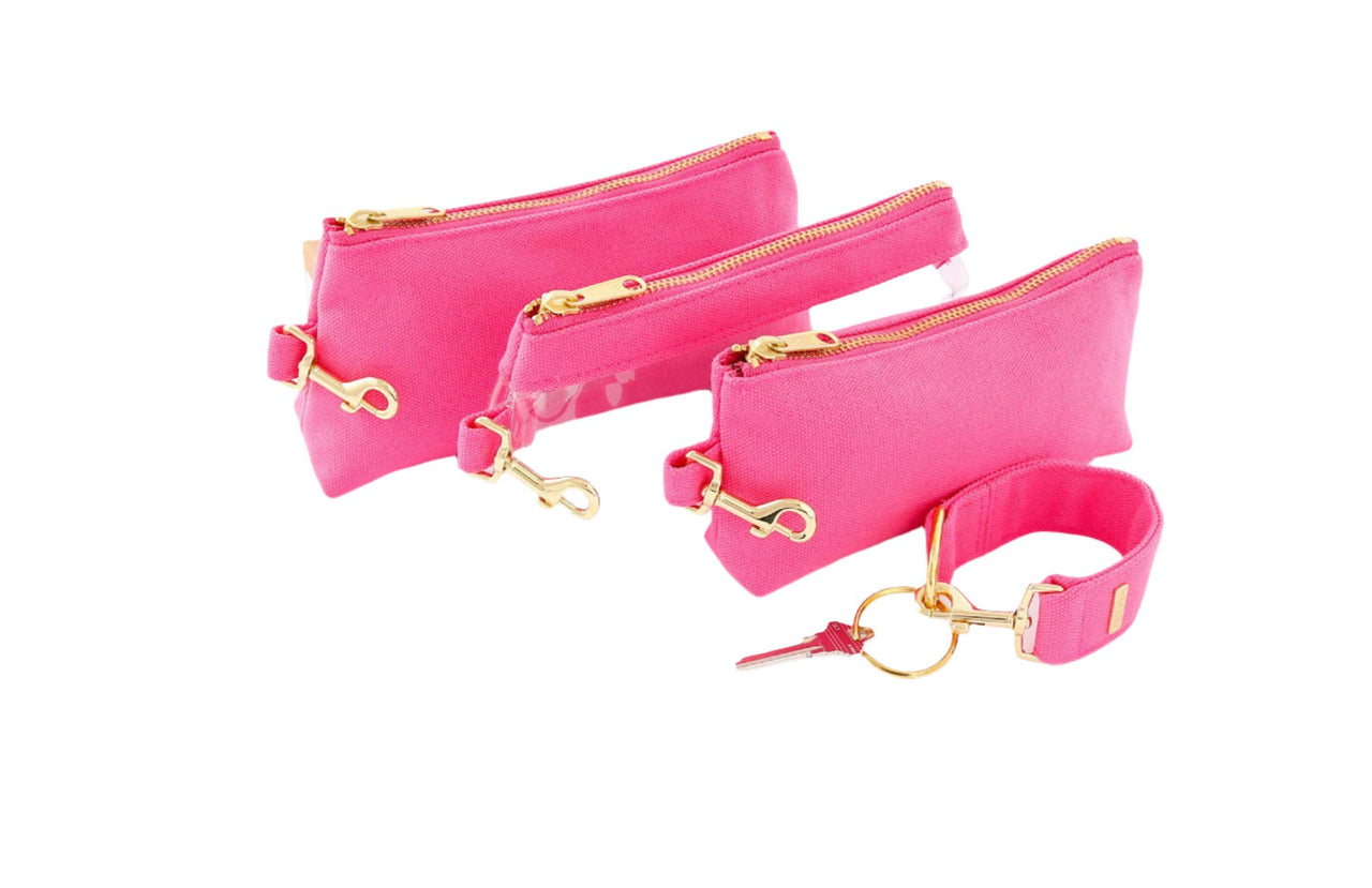 Keyper - Hot Pink 4 PC CLASSIC CANVAS WRISTLET SET - 4 PCS. -