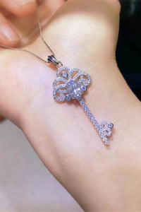 Thumbnail for 1 Carat Moissanite Key Pendant Necklace