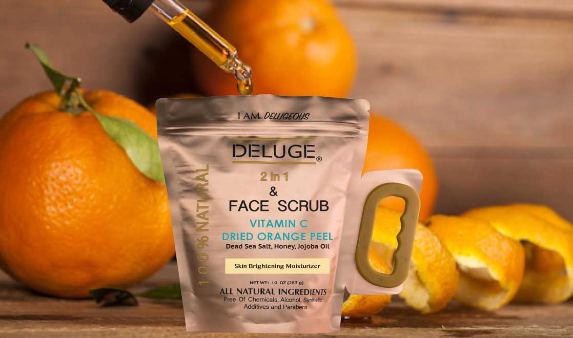 DELUGE - Vitamin C Scrub - Dried Orange Peel -