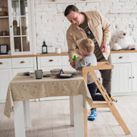 Thumbnail for Foldable Step Stool for Toddlers - Kid Chair That Grows - Beige