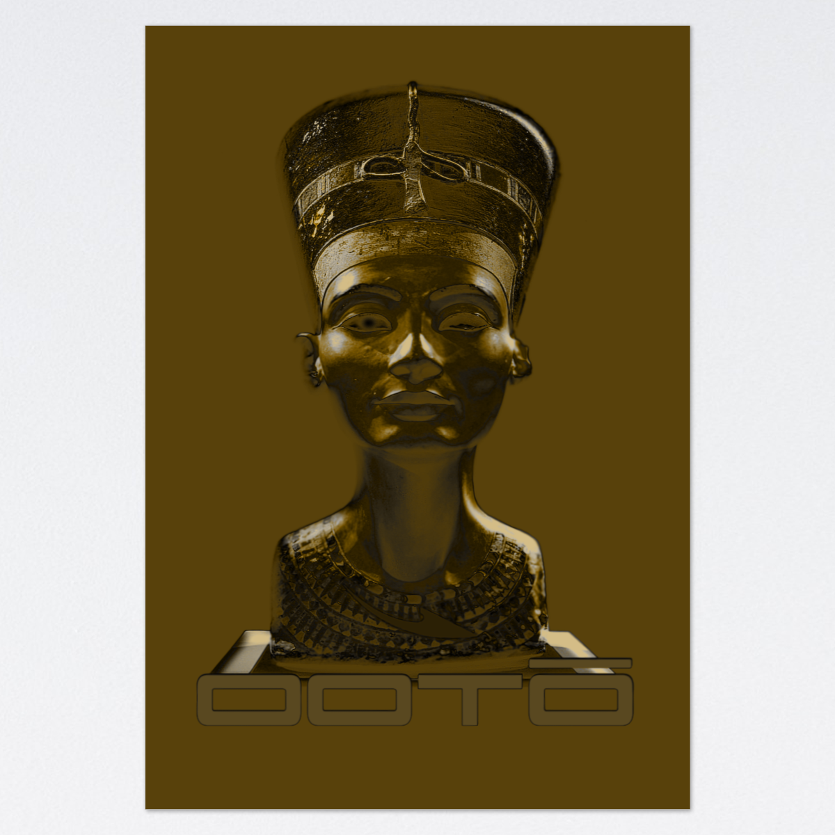 OOTO - GOLDEN QUEEN - NEFERTITI X ANCIENT ARTIST UNKNOWN X OOTO - 36" X 48" LARGE Poster - [3-5 DAY DELIVERY] -