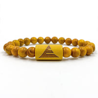 Thumbnail for Solid - Yellow Sandalwood Mala Beaded Bracelet -