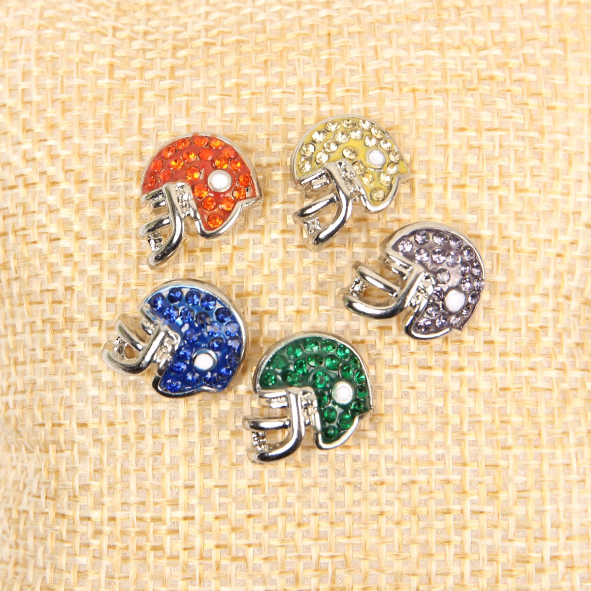 Football Helmet Epoxy Earrings - 6 COLORS -