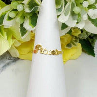 Thumbnail for Ellison & Young - Scripted Zodiac Ring - 18K Gold plated - ALL 12 SIGNS / FIND YOURS! -