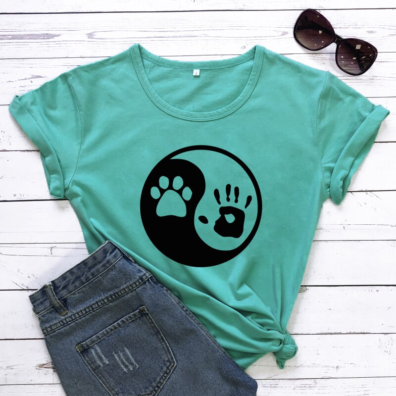 Yin Yang Palm and Paw Print - [23 DAY DELIVERY] - 17 COLORS -