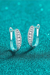 Thumbnail for Moissanite Rhodium-Plated Earrings