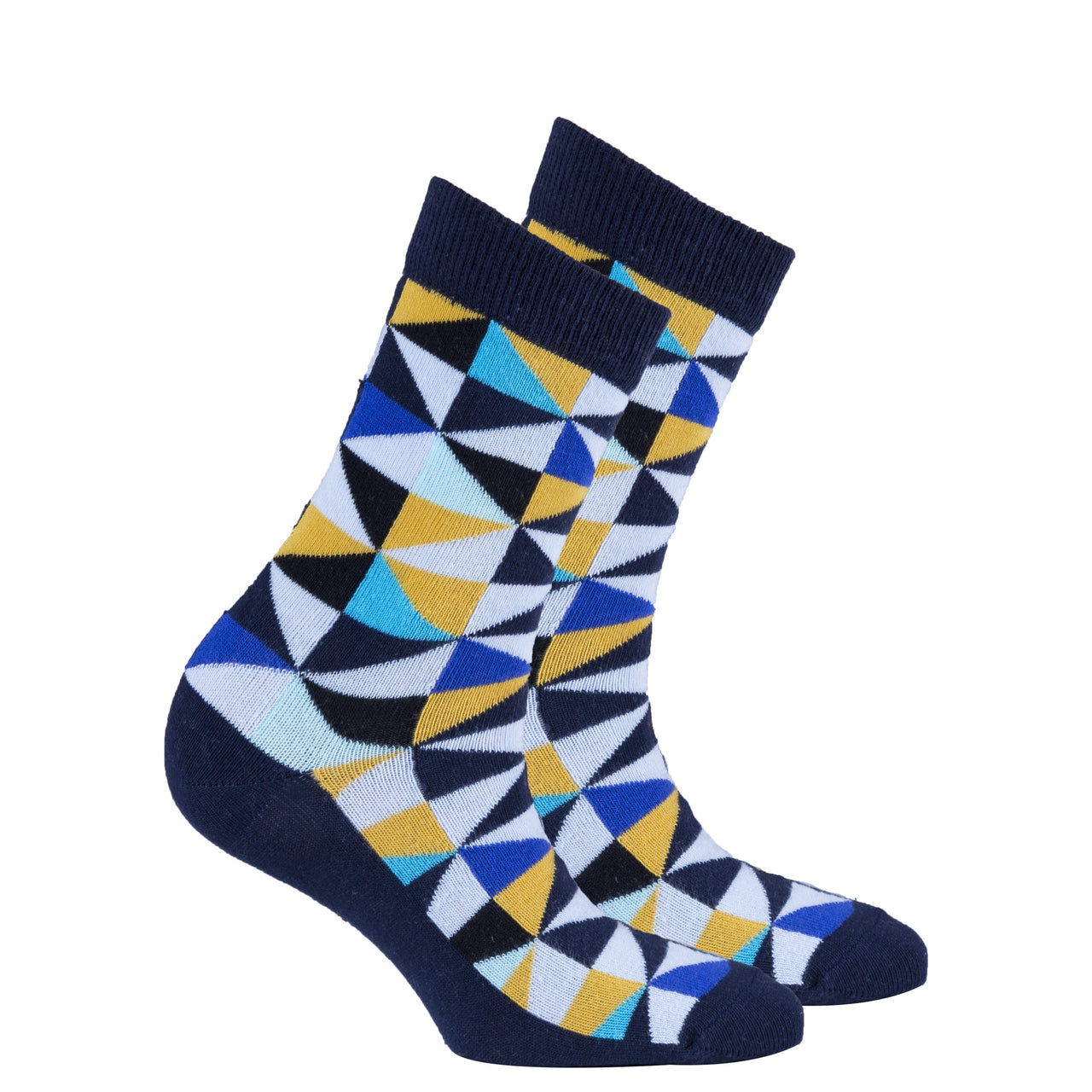 Women's Navy Triangle Socks - 1 COLOR -