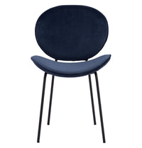 Thumbnail for GFURN - Ormer Dining Chair - Navy Velvet -