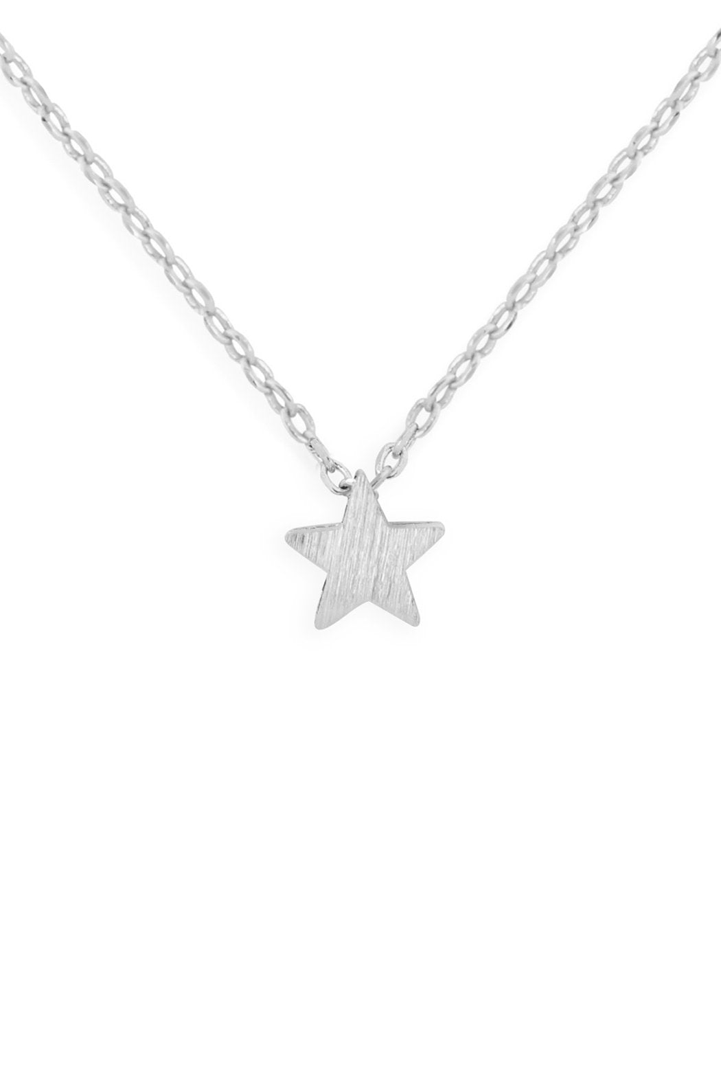 Riah Fashion - Star Pendant Necklace - 3 FINISHES -