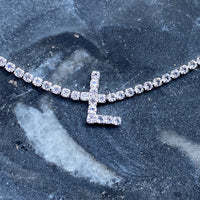 Thumbnail for Sparkly Initial Anklet - 15 LETTERS -