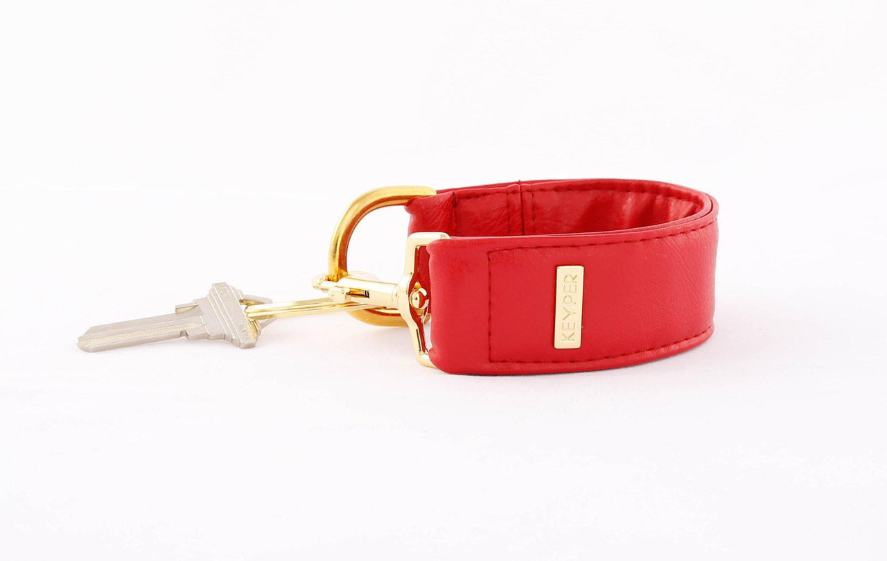 Keyper - Perfect Red Vegan Leather 4 PC WRISTLET SET - 2 OPTIONS -