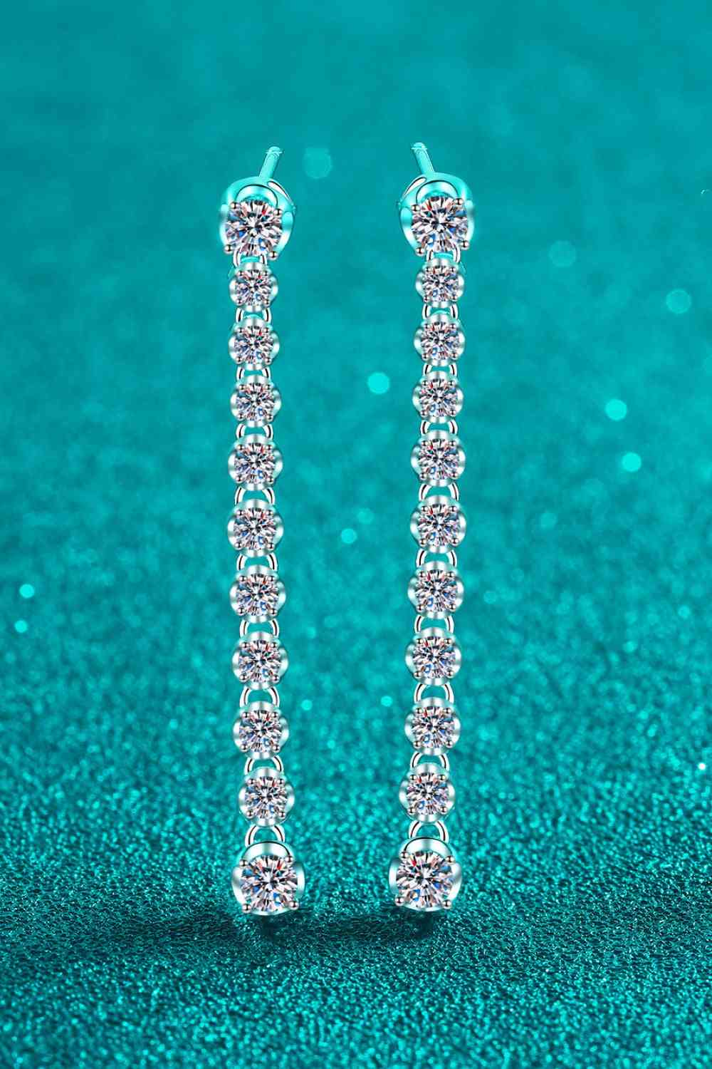 Adored 1.18 Carat Moissanite Long Earrings