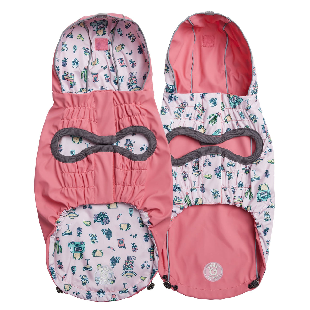 Reversible Elasto-Fit Raincoat - Pink/Pink - 9 SIZES -