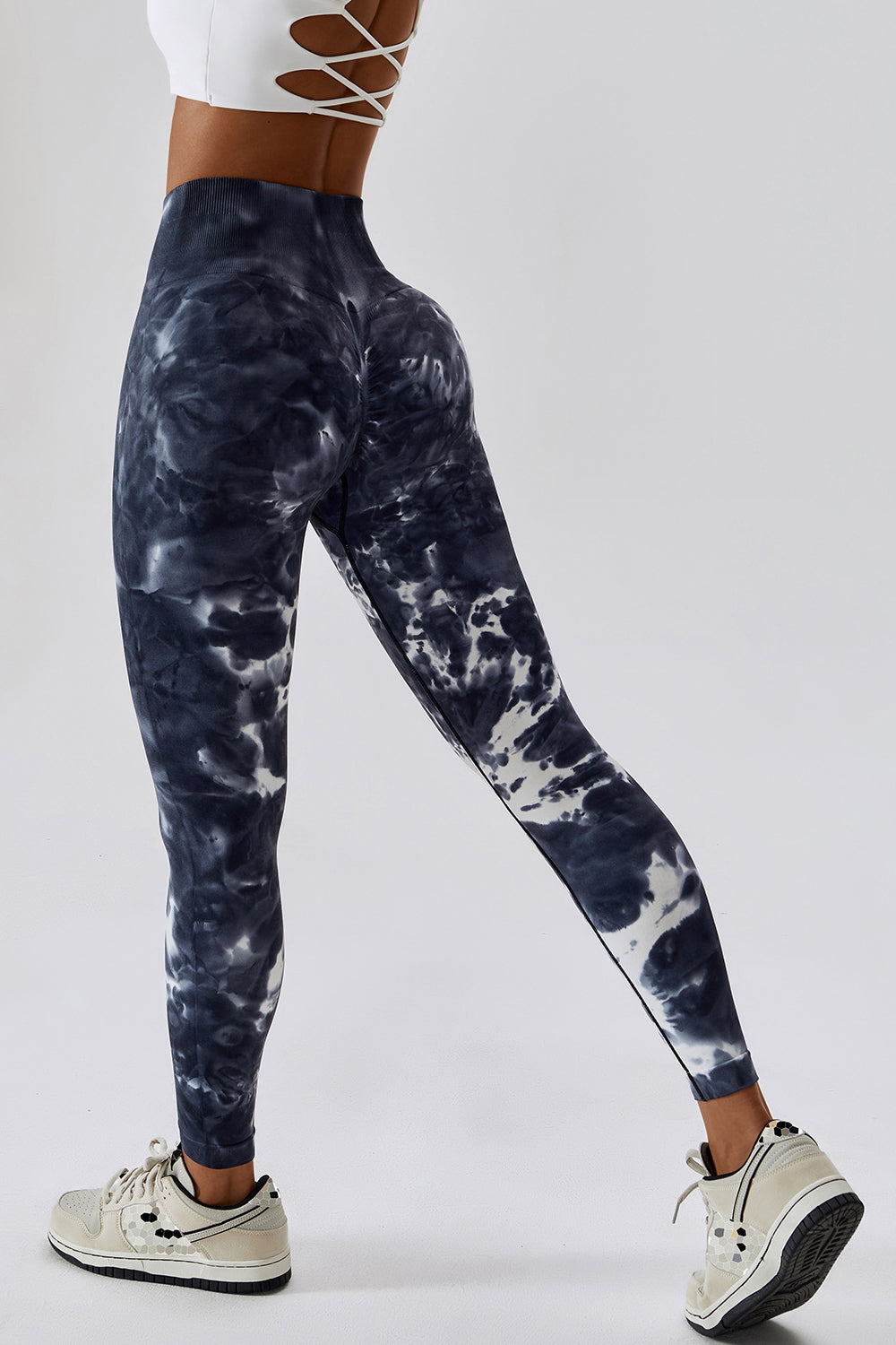 High Waist Tie-Dye Long Sports Pants - T - 8 COLORS -