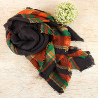 Thumbnail for Riah Fashion - Blanket Fringed Scarf - 1 COLOR