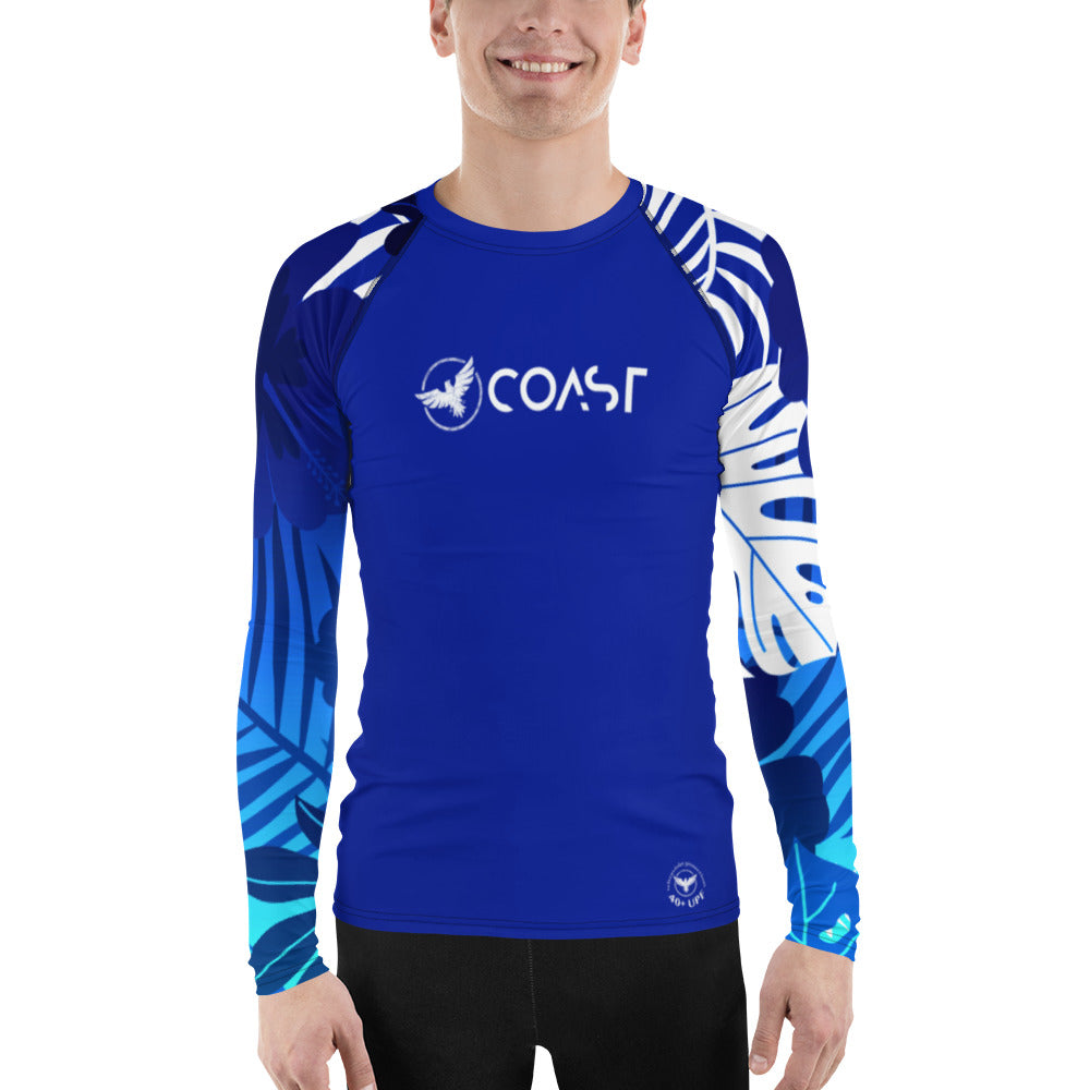 FYC - Men's Tropical Sleeve Royal Performance Rash Guard UPF 40 - 1 COLOR -