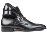 Thumbnail for Paul Parkman - Black Leather Single Monkstraps -