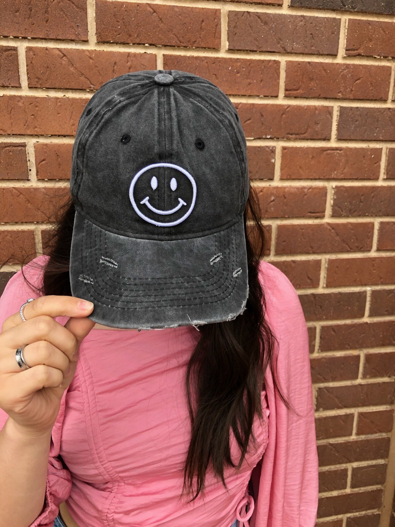 Happy Face Ball Cap - 1 COLOR