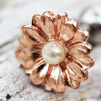 Thumbnail for Rose Gold Sweat Pearl Daisy Cartilage Earring