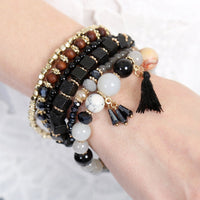 Thumbnail for Riah Fashion - Charm Stack Bracelet - 4 COLORS -