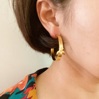 Thumbnail for Ellison & Young - Bee Lovely Hoop Earrings -