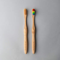 Thumbnail for J & L Naturals - Bamboo Toothbrush (Duo) - 2 PCS. - 4 WOODS - 4 BRISTLE COLORS -